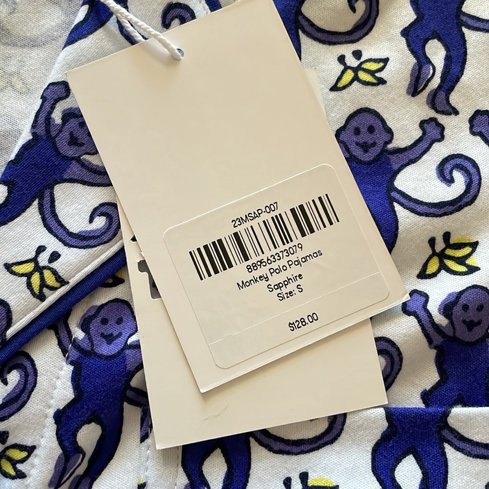 NWT Roller Rabbit Polo PJ set in Sapphire Monkey - Picture 4 of 6